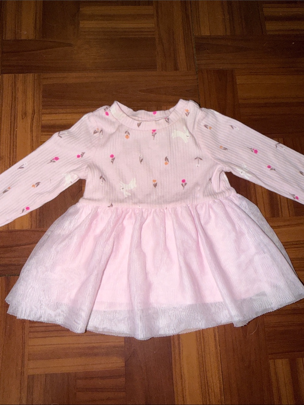 Cat & Jack Light Pink Long-Sleeve Tulle Skirt Dress